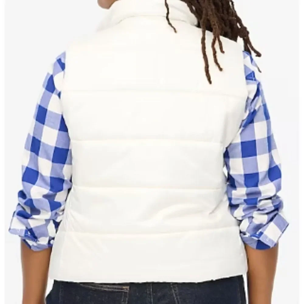 J. Crew white Puffer vest - 3X